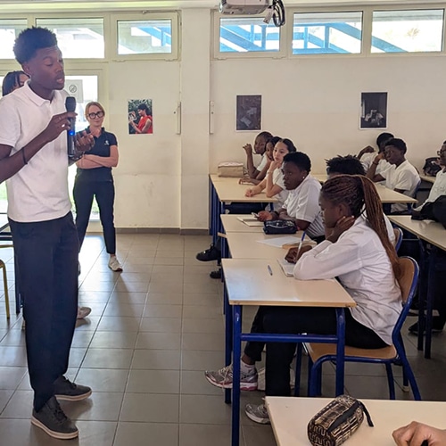 ©CNES_G2_Lome_Visite_Lycée